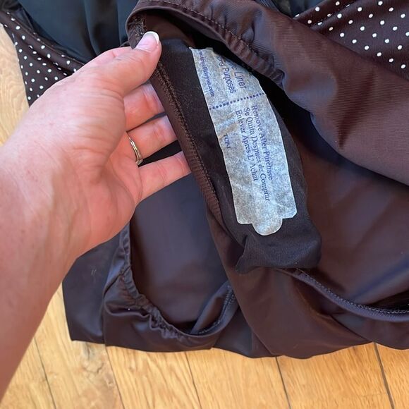 NWOT Miraclesuit Brown and White Polka Dot Swimsuit - Picture 6 of 8